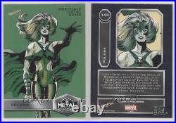2020 Marvel X-Men Metal Universe Precious Gems Green 9/10 Polaris #149 07yb