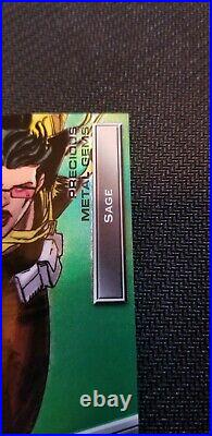 2020 Marvel X-Men Metal Universe Precious Metal Gems Green 07/10 Sage PMG