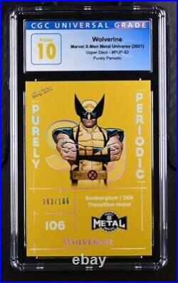 2020 Marvel X-Men Metal Universe Wolverine Purely Periodic 67/106 82 CGC 10