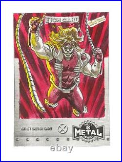 2020 Matias Streb OMEGA RED Marvel Metal Universe X-men Sketch Card