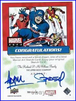 2020 Upper Deck Marvel Ages Sketch Cards Spider-Man by GetAtom