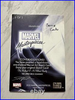 2020 Upper Deck Marvel Masterpieces Sketch Card Bernie Cooke 1 Of 1