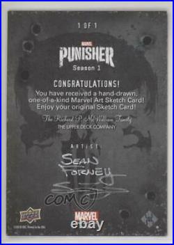 2020 Upper Deck Marvel The Punisher Season 1 Sketch Cards Sean Forney Auto 0he