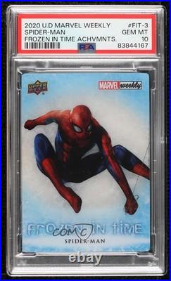 2020 Upper Deck Marvel Weekly Packs Frozen in Time Achievements Spider-Man h8p