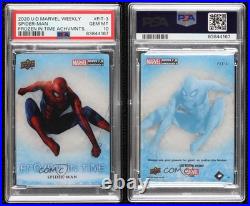 2020 Upper Deck Marvel Weekly Packs Frozen in Time Achievements Spider-Man h8p