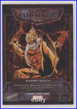 2020 Upper Deck Marvel X-Men Metal Universe Blast Furnace SP Sabretooth 0he