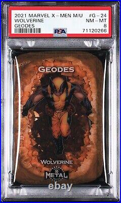 2020 Upper Deck Marvel X-Men Metal Universe Geodes Wolverine PSA 8 #G-24 2021