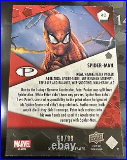 2021 (2023) Upper Deck Marvel Premier BASE #40 SPIDER-MAN 50/99