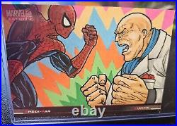 2021-22 Marval Annual Sketch Card Spiderman Vs Kingpin 1/1 Alfredo Lopez Jr