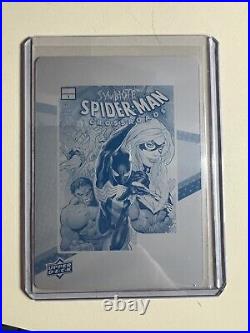 2021-22 Marvel Annual Cyan Printing Plate Symbiote Spider-Man Crossroads 1/1
