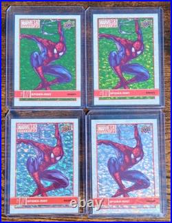 2021-22 Marvel Annual Spider-Man Variant Card Lot Silver Green