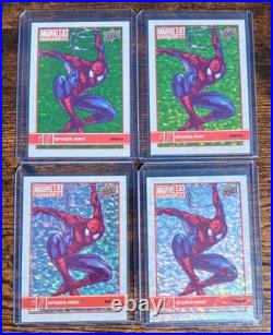2021-22 Marvel Annual Spider-Man Variant Card Lot Silver Green
