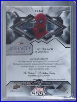 2021 Marvel Black Diamond Infinity Stones Relics 4/23 Tom Holland Spider-Man o8i