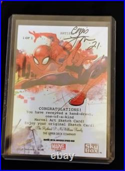 2021 Marvel Meta Sky Box Sketch Card Artist Signed 1/1