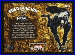 2021 Marvel Metal Universe Spider-Man Gold Bullion GB-3 Venom