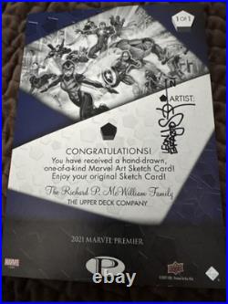 2021 Marvel Premier 1/1 Yelena Spider Women Leon Braojos 5x7