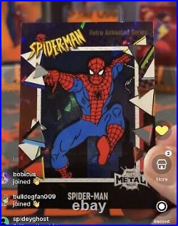 2021 Metal Marvel Universe Spider-man Retro Animated Series Die-Cut SSP AST-15