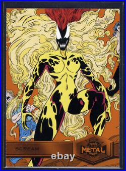 2021 Skybox Marvel Spider-Man Metal Universe Scream FX Orange /25 #174