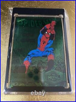 2021 Spider-Man Skybox Marvel Metal GREEN CUSTOM PMG ART CARD