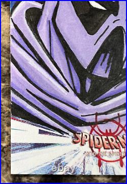 2021 UD Marvel Sketch Card Spider-Man Brent Ragland 1/1 Into the Spider Verse