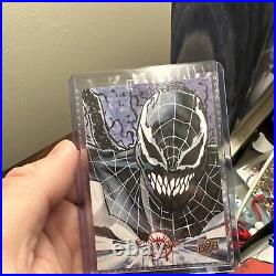 2021 UD Spider-Man Into the Spider-Verse Sketch Mathew Lopez Venom. 1 Of 1