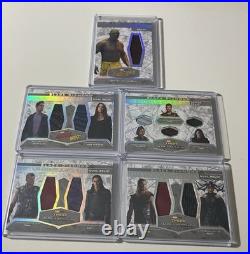 2021 Upper Deck Marvel Black Diamond Memorabilia Lot Thor Drax Loki Dual Triple