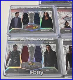 2021 Upper Deck Marvel Black Diamond Memorabilia Lot Thor Drax Loki Dual Triple