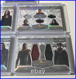 2021 Upper Deck Marvel Black Diamond Memorabilia Lot Thor Drax Loki Dual Triple
