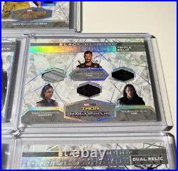2021 Upper Deck Marvel Black Diamond Memorabilia Lot Thor Drax Loki Dual Triple