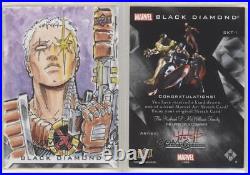 2021 Upper Deck Marvel Black Diamond Sketch Cards 1/1 Luke Welch #SKT Auto 05uz