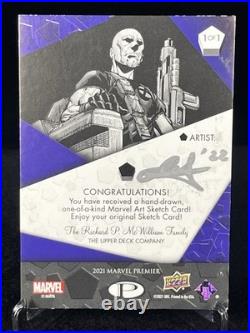 2021 Upper Deck Marvel Premier Professor X Sketch 1/1 One of One