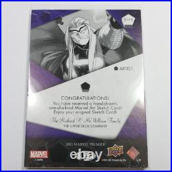 2021 Upper Deck Premier Marvel 1 Thor Hand Drawn Autograph Card #59904L