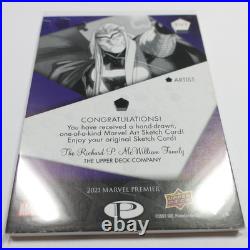 2021 Upper Deck Premier Marvel 1 Thor Hand Drawn Autograph Card #59904L