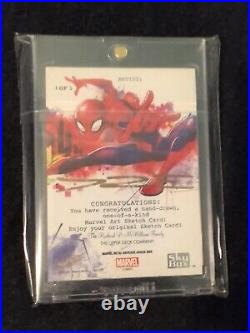 2021 skybox marvel metal universe spider-man DRE sketch card