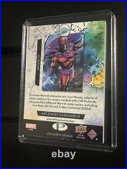 2021 upper deck marvel premier Magneto 1 Of 1 Sketch Art With Signature