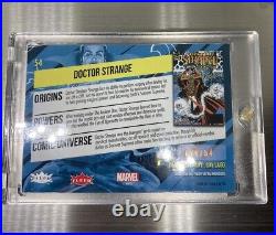 2022 Fleer Ultra Avengers Dr. Strange Orange Foil Stamped Serial # Misprint NM