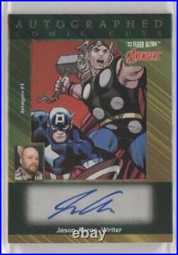 2022 Marvel Fleer Ultra Avengers Jason Aaron Comic Cuts Auto Autograph 09/10