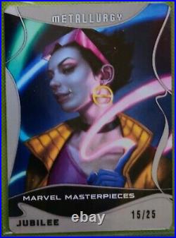 2022 Marvel Masterpiece Metallurgy 12 Jubilee #ed 15 /25 X-men Upper Deck