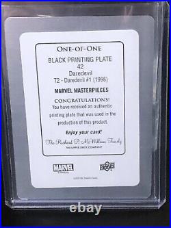 2022 Marvel Masterpieces 1/1 Black Printing Plate Daredevil