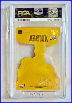 2022 Marvel Masterpieces Captain America Preserved in Amber PSA 8 /50 PSA Error