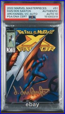 2022 Marvel Masterpieces Dan Dos Santos Archangel Vc Auto/Base Auto. PSA10 /10s