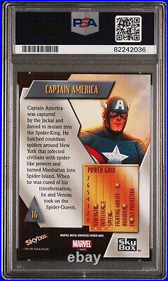 2022 Marvel Metal Universe PSA 10 #19 Captain America Light FX Gold POP 1