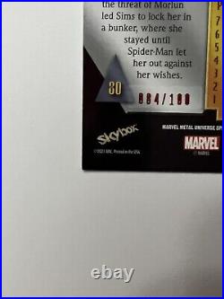 2022 Marvel Metal Universe Spider-Man #80 Silk Precious Metal Gems PMG Red #/100