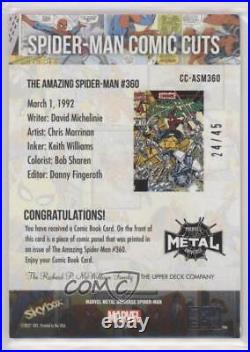 2022 Marvel Metal Universe Spider-Man Comic Cuts 24/45 Amazing #360 00sk