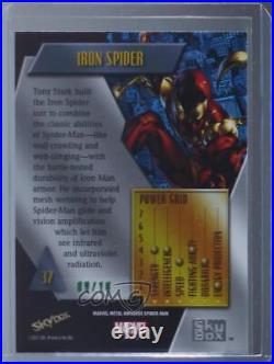 2022 Marvel Metal Universe Spider-Man Precious Gems Green 9/10 Iron Spider 3c2