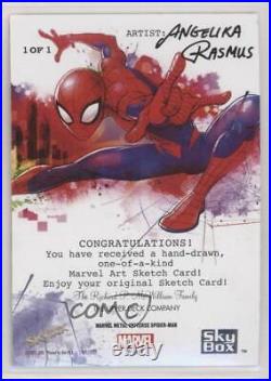 2022 Marvel Metal Universe Spider-Man Sketch Cards 1/1 Angelika Rasmus Auto l6f