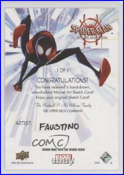 2022 Marvel Spider-Man Into the Spider-Verse Jim Faustino Auto Sketch 0v05