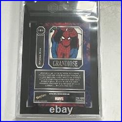 2022 Skybox Marvel Metal Universe Grandiose Spider-Man #164 SGC 10 GM