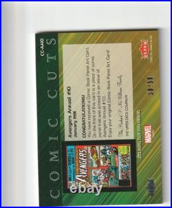 2022 UD Marvel Fleer Ultra Avengers Comic Cuts Avengers Annual #10 /50 2022 UD Marvel Fleer Ultra Avengers Comic Cuts Avengers Annual #10 /50