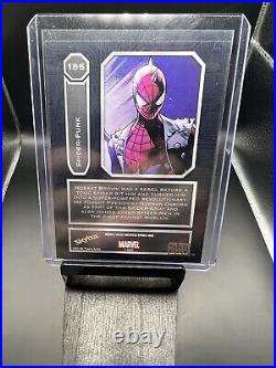 2022 UD Marvel Metal Universe Spider-Man Spider Punk LIGHT FX ORANGE 16/25 Rare
